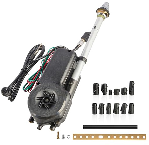 RED WOLF Antenna elettrica per auto, FM/AM, kit antenna automatica per Honda, Ford, Toyota, Opel, Peugeot, Jeep, Jaguar, Mercedes, Vauxhall Nissan, 12 V