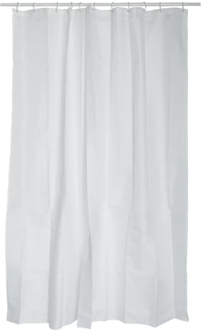 MSV Tenda da doccia in poliestere 240 x 200 cm bianca