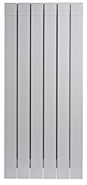 Fondital 83BAM01406 Radiatore in alluminio estruso Garda S/90, 1000 mm, 6 elementi, bianco