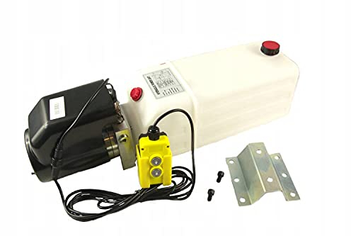 Presko Hydraulik Aggregat Pumpe Stromversorgung 2,0 kW 12V 11L - Elektromotor Kunststoffabdeckung Fernbedienung - Kipper Hebebühnen Autoladebühnen Landmaschinen