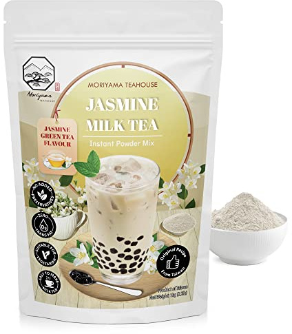 Jasmine Green Tea Bubble Milk Tea Instant 3in1 Powder Mix - 1kg (33 Drinks) | For Boba Tea, Milkshake, Blended Frappe and Bakery | Authentic Taiwan Recipe | No Preservatives by Moriyama Teahouse