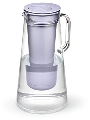 LifeStraw Home – Water Filter Pitcher, 7-Cup, Wisteria, BPA Free Designed for Everyday Protection Against Bacteria, parasites, microplastics, Lead, Mercury, PFAS, and a Variety of Chemicals