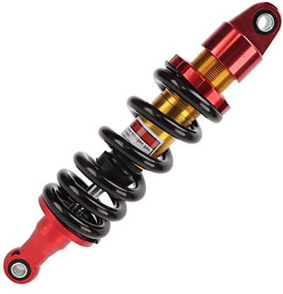 Tissting Ammortizzatore Posteriore Moto 285mm 980lbs 10mm Foro Smorzamento Sospensione Ammortizzatore a Molla Regolabile per 70cc 90cc 110cc 125cc 150cc Dirt Pit Bike, ATV