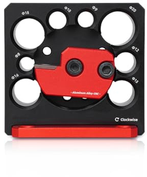 Maschera Regolabile Per La Creazione Di Tasselli Per Trapano Elettrico A 8 Fori In Lega Di Alluminio, Taglio Liscio Dowel Maker, 8 Fori Di Tornitura, Adjustable Dowel Maker Jig