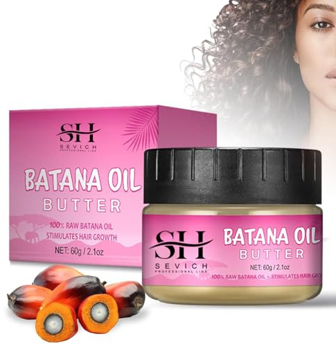 Meanju Bio Batana Öl für Haarwachstum, 60 ml, Haarcreme, Natürliches Haarwachstumsöl, für Gesünderes, Dickeres, Glatter Haar