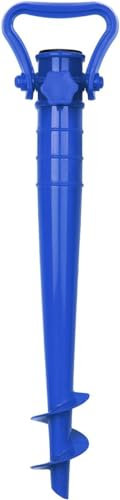 Generico Trivella per Ombrellone da Spiaggia 1 Pezzo - Picchetto per ombrellone - Base ombrellone da Spiaggia 43 cm (Colore Giallo o Rosso) Prodotto costruito in Italia