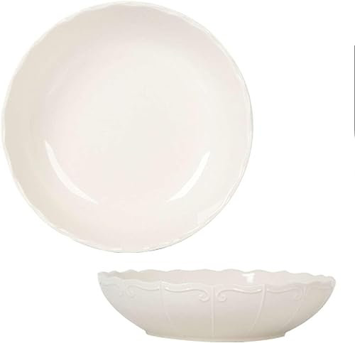 Assiettes creuses, bol à curry, assiette creuse en céramique, lot de 2800 ml de bols à salade empilables de cuisine, passent au micro-ondes et au four. - 8 po-rouge (couleur : rouge, taille : 8 po) (c