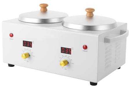 elektrische Wachserhitzer 100w Doppeltopf-Wachserhitzer Wachswärmer Wachserhitzungsmaschine für die Hautpflege, Heizungs Maschine Waxing Set für Haushalte, Schönheitssalons, Nagelstudio