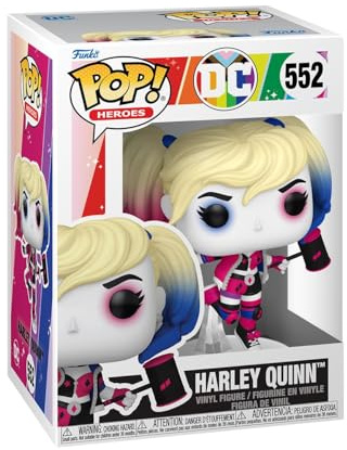 Funko Pop! Heroes: Pride - Harley Quinn - DC Comics | Merchandising Oficial de Superheroes - Figura de Vinilo Coleccionable para Decoración - Regalo Friki de Cumpleaños
