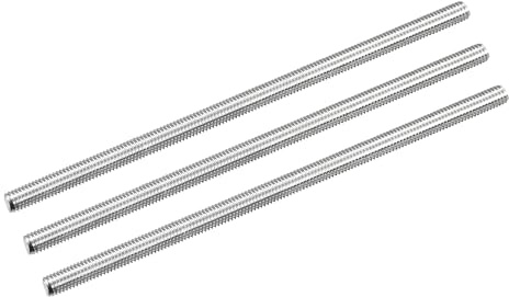 QUARKZMAN 3 Stück Gewindestange M5 x 120mm Vollgewindestange 304 Edelstahl V2A Gewindestangen A2 Metrisch Gewindebolzen VA Gewindestab Rechtsgewinde Gewindestift