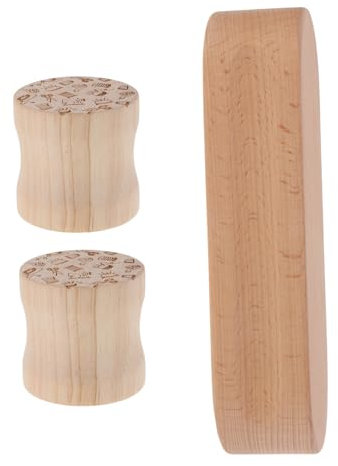 NUOBESTY 1satz Holz-nähwerkzeug Mit Multifunktions-nähteller Und Zwei Runden Stoffpressen Für Quilting Und Nähen Pressplatte Druckgewicht