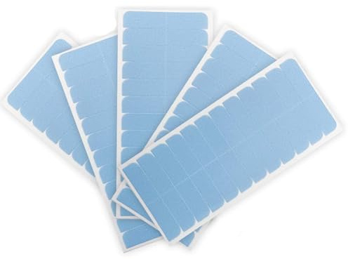 WUBAYI 60 cintas adhesivas para pelucas, 4 cm x 0,8 cm, ultrafuertes, resistentes al agua para extensiones sin costuras, cinta ultra adherente, cinta duradera para pelucas de pelo humano y sintético