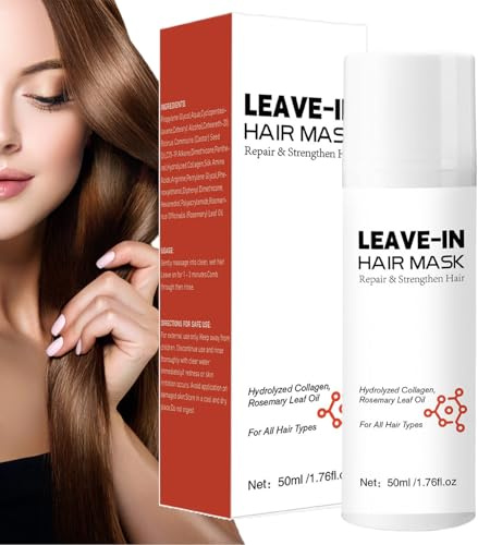 Crème réparatrice capillaire hydratante sans rinçage pour cheveux abîmés - Soin intensif rapide pour une utilisation quotidienne, en voyage et à la maison