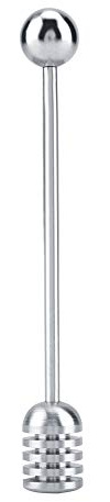 Ausla Stainless Steel Honey Dipper Honey Drizzler Stick Stirrer Spoon 304 Anti- for Pancakes with Comfortable Grip