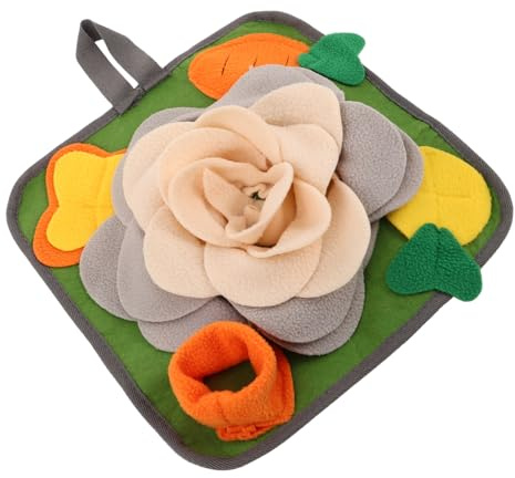 VICASKY Kaninchen Futtermatte Schnüffelmatte für Haustiere Trainingsmatte für Kleintiere Aktivitätsspielzeug zum Langsamfüttern Beschäftigungsmatte aus Filz für Kaninchen Hamster und Ratte