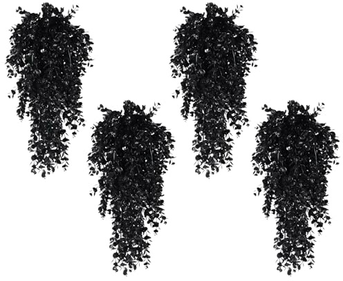 Vigne Artificielle Noire | résistante aux UV – 76,2 cm – Vigne pour intérieur et extérieur – pour Mariage, Halloween, décoration Murale ou Porte