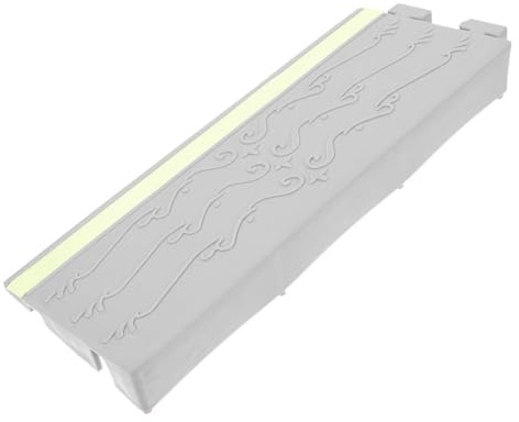 Anneome Türschwellenrampe Kunststoff 30x4cm Rutschfest Mit Leuchtfunktion Indoor Rampenschwelle Für Rollstühle Und Haushaltsroboter Innenbereiche Haushalt