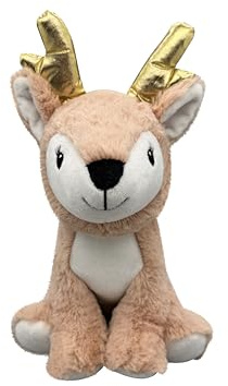 Pelucho - Bouillotte Peluche Faon rose - Bien-Être, Chaleur et Douceur - Micro-Ondable - Grains de Blé et Fleurs de Lavande - Fabriquée en France