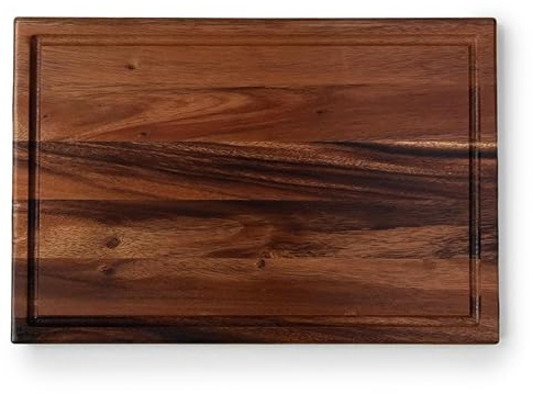 Season South American Walnut Double-Sided Chopping Board – Medium - Wooden Chopping Board for Everyday Prep, Carving and Serving – Durable Walnut with Two Cutting Surfaces for Confident Home Cooking