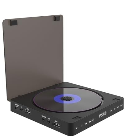 XUMIUZIY Lettori DVD per TV con HDMI, riproduzione di tutte le regioni e multi formati, lettore CD/DVD HD 1080P con telecomando e porta USB AV HDMI, supporto NTSC/PAL