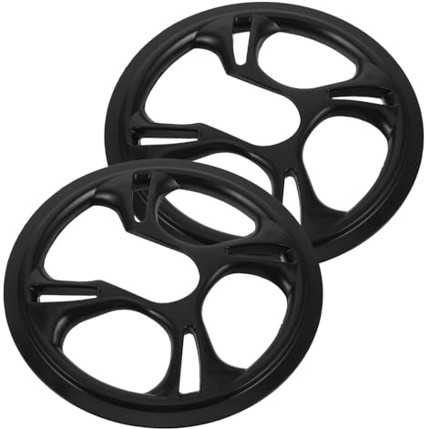 EXAOMBLE Robuster 2 Stück Kettenblattschutz 42 Zähne für 5 Loch Kurbelabdeckung Passend für Mountainbikes und Fixie Fahrräder mit Fahrradkurbelschutz Funktion
