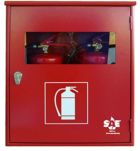 CASSETTA PORTA ESTINTORI - PER N.2 ESTINTORI 4/6 KG.