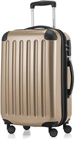 Hauptstadtkoffer Alex - Handgepäck Koffer 55x38x23 cm, 42 L, Zahlenschloss, erweiterbarer Hartschalen Trolley aus PC ABS, 3,2 kg, 4 Doppelrollen, Champagner | ABS/PC-Hartschale · Zahlenschloss · Erweiterbar · 3.2 kg Leicht · 4 Rollen · Austauschbare Ersatzteile · Kabinengepäck