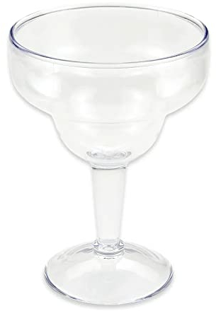drinkstuff Super Margarita SAN Glasses 36oz / 1.1ltr - Case of 6 | Large Margarita Glasses, Novelty Margarita Glasses