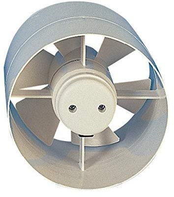Manrose Hydroponics Inline Extract Supply Fan Carbon Filters 4 5 6 UK Plug (ID 150 (With plug Supplied))