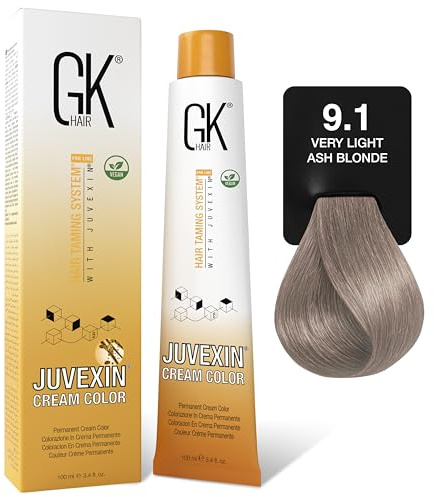 GK Hair Crema Colorante para Cabello 100 ml – Coloración Semi-Permanente Nutritiva para Peinados, Tonos Naturales e Intensos, Ideal para Mechas, Reflejos y Resultados Uniformes de Fácil Aplicación