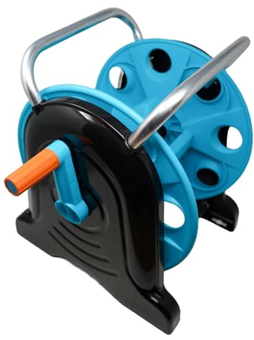 Dapetz ® Hose Reel 45m Lightweight Portable Hose Pipe Reel Prevents Twisting Free Standing Mobile Hose Reels for Home Patio Deck Yard Garden Driveway