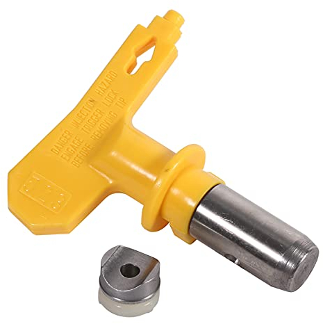 Airless Düse, Haofy Gelbe Airless Spritzpistole Düse Farbspritzpistole TIPP, Reversibel Luftlos Spritzpistolendüsen für Latexfarben, Dispersionen, Rostschutzfarben, 523