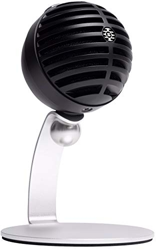 Shure MV5C Home Office -Mikrofon, Konferenzmikrofon für MAC & PC, langlebiges und tragbares Design, Quick & Easy Setup, arbeitet mit Team, Zoom und Anderen - Black (MV5C -USB).