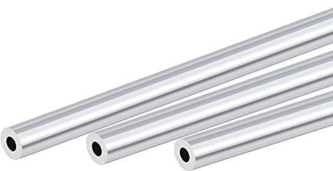 sourcing map 3 Stück 6063 Aluminium Rohr 11mm Außendurchmesser Rund Alurohr 5mm Innendurchmesser Aluminium Rundrohr 300mm Länge Hohlrohr Aluminium Gerade Rohr Aluminiumrohre Aluprofil Rohre