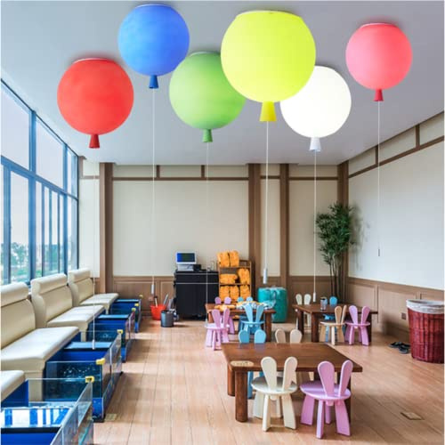 DUNMW Kreative Ballon-Deckenleuchte Matte Bunte Ballon-Deckenleuchte Kinderzimmer Kronleuchter Dekoration Deckenleuchte für Schlafzimmer, Kindergartengang, Zugseilschalter