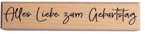 Rayher Stempel Alles Liebe zum Geburtstag 2x10cm 29246000