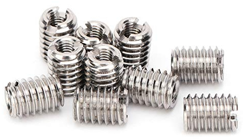 10 pezzi inserti filettati per madre riduttrice, M3*0,5 - M6*1 12mm filettatura interna grossolana M2-M16 e filettatura esterna M4-M20 4-30mm in acciaio inox, inserti filettati per riparazione e madre