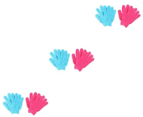 Beavorty 3 Sets Tiefenpeeling-handschuh für Die Körperwäscher Badehandschuhe für Die Peeling-handschuhe Fäustlinge Badetuch 4 Stück * 3