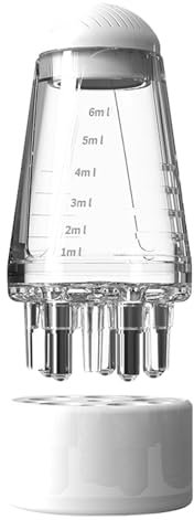 Aplicador de Cuero Cabelludo, Aplicador de Aceite para el Cabello, peine aplicador de cuero cabelludo, Peine para el Cuidado del Cabello, Botella Aplicadora para Peine de Raíz de Cabello (Blanco)