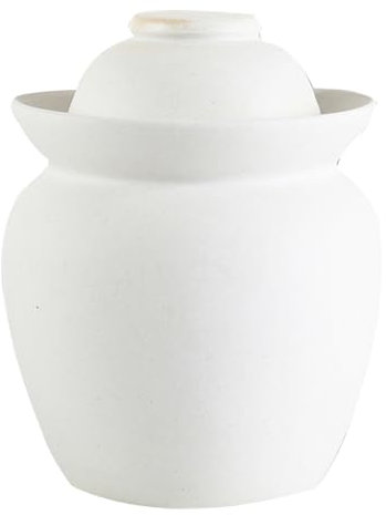 Pickle jar,Traditional Chinese Pickle Jar, Large Ceramic Pickle Jar, Fermentation Jar, Fermenting Crock with Water Seal Airlock Lid, Fermentation Tank for Pickling Kimchi Sauerkraut(4L)