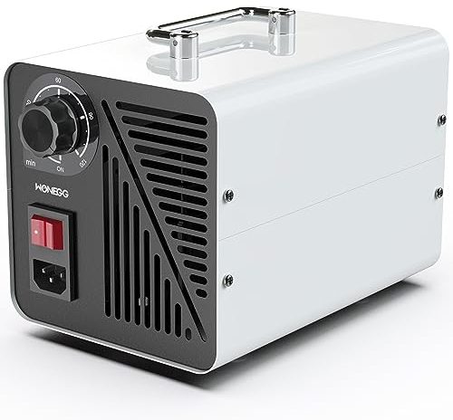 Ozongenerator 30000mg/h Ozongerät Industrieller lufterfrischer Ozongerät Auto Tragbar O3 Ozon Luftreiniger mit Schwarz Ozonisator mit 120 Min Timer für Autos Geruchsneutralisierer Haustiergerüche
