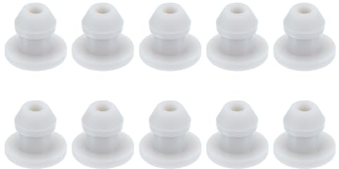 Rebower Snap in Locking Hole Plugs Rubber Panel Seal Cover Drilled Silicone Caps, [for Kitchen Rubber, Waterproof Sealing Plugs] - 5mm/0.2in/Gray/10Pcs