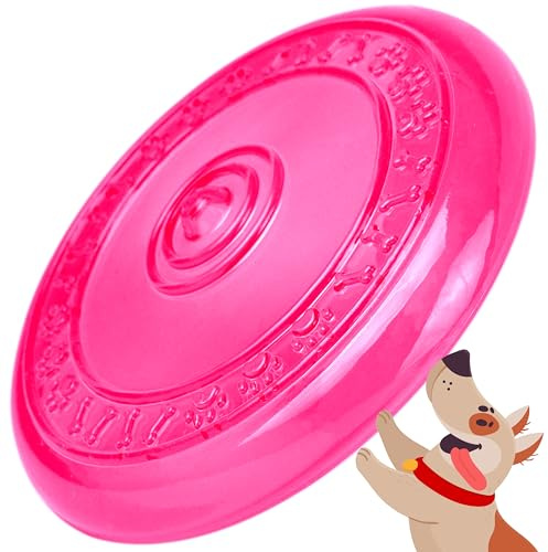 rootsnoot frisbee för hundar | mjuk och superstabil | flytande | särskilt tand – skonsam | skadliga ämnen (neon – rosa)