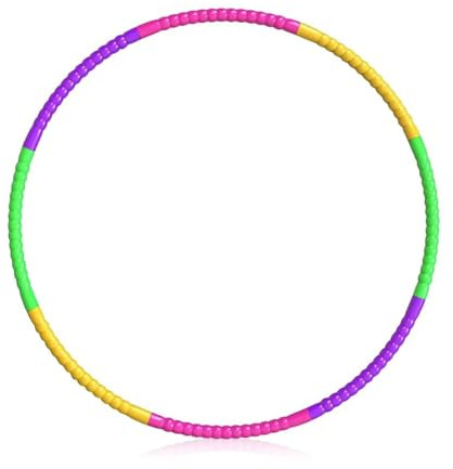 KEWUF Hula Hoop Niños, Multicolor Hula Hoop, Diseño Desmontable y Ajustable, 8 Nudos, Fácil de Llevar, Aro Gimnasia Ritmica, para Gimnasia, Baile, Juegos, Fitness y Entrenamiento para Niñas
