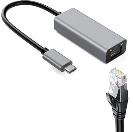 ZHHSUNY - Adaptador Ethernet USB C,RJ-45 USB C a Gigabit Ethernet LAN compatible con MacBook Pro Air,i-Phone15,i-Pad Pro,Windows XP,Vista 7 8 10,Mac OS,Linux,Plug and Play
