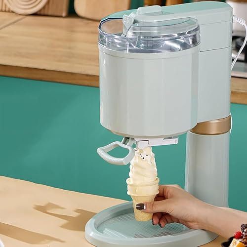 NobesOnbet Machine à crème glacée électrique à Un clic pour la Maison, Production Rapide de 1 Litre, Maison, Bar et café - Machine à crème glacée aux Fruits