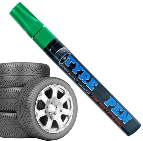 Tyre Paint Pen - Permanent Erasable Marker Pen Quick Dry Tire Drawing Pen Never Fade Multi Purpose Marker On All Surfaces Provides Vivid Colours