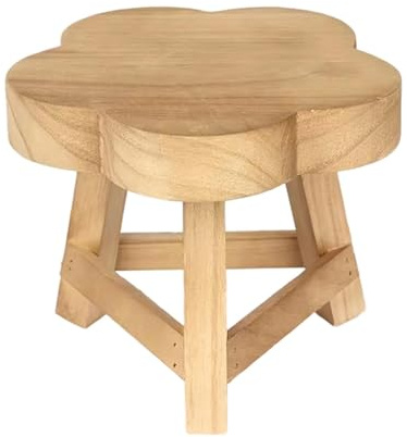 Kuntesetty Blumenständer Holz Hocker Pflanzenhalter Blumentopfregal Blumenbank als Vielseitiger Pflanzenpodest für Blumentöpfe Figuren Vasen für Garten, Blume