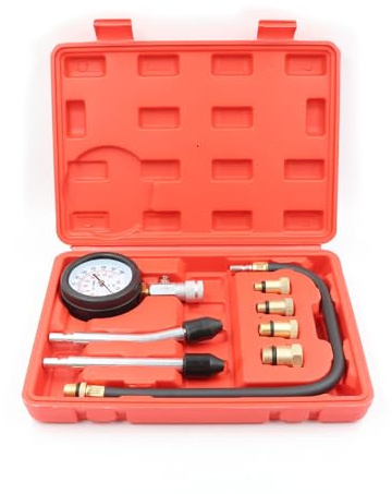 Petrol Engine Cylinder Compression Tester Kit 0-300 PSI 8-Piece