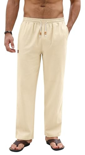 heekpek Pantalon Homme Coton Léger Jogging Homme Ete Décontracté Pantalon